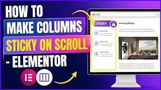 How To Make Columns Sticky on Scroll - Elementor