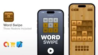 Word Swipe - Unlock 100 Levels of Fun: Inside Look at Our 3-in-1 Reskin Game! - UIKit Source Code