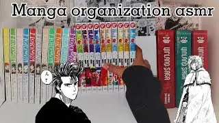 Manga organization asmr 🎎 // Setup //Manga collection tiktoks pt.1 📕📚