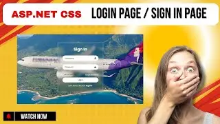 Create Login Page for any student project in Asp.Net CSS | Hindi | Airline System Sign in Page Easy