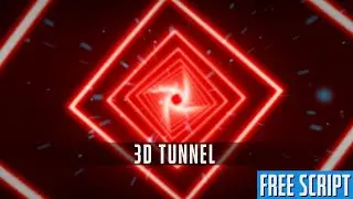 3D Tunnel Logo Animation in After Effects + FREE Script Included!