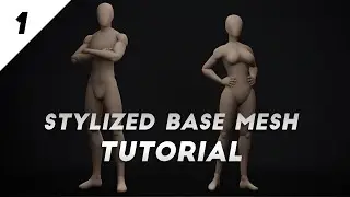 Base Mesh Sculpting Tutorial in Blender 2.8 | Stylized | 1/2