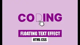 Floating Text Effect | HTML CSS Online Tutorial