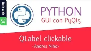 QLabel clickable with PyQt