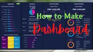 make a dashboard in excel | dash board excel | Hindi Urdu