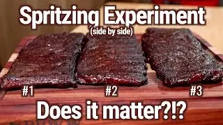 Competition Style ribs experiment: Spritzing vs no spritz| Does Spritzing matter? | Lone Star Grillz