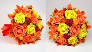 Autumn sweet bouquet Master class. A beautiful gift with your own hands.