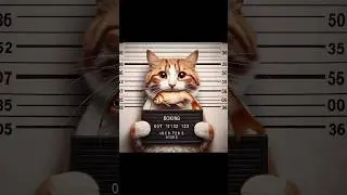 Cat jailed for stealing fish (Кота посадили в тьюрму за кражу рыбы) #cats #cute #shorts #fannyvideo