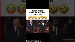 President Biden looks lost during his first time at a black church 👀🤣(Hold My Mule News)