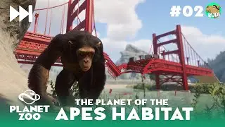 Planet of the Apes Habitat - Planet Zoo Sandbox - Movie Habitat Episode 1