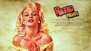 Retro Paint Photoshop Action | The Impressive Oil Painting Photoshop Actions Bundle | Artixty