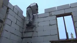 Баня из газобетона