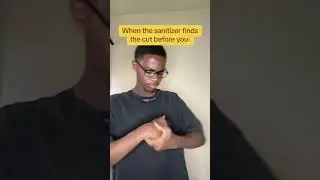 When the sanitizer finds the cut before you 💀