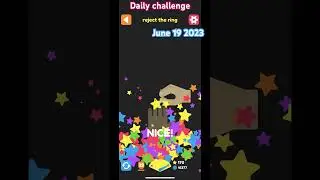 Squiggle drop - daily challenge June 19 2023 | reject the ring 💍 #applearcade #squiggledrop