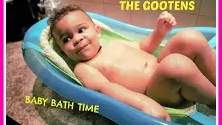 Baby bath time