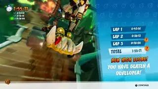 CTR Nitro Fueled - Developer Time Trial #25: Thunder Struck (1:55:71)