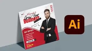 Illustrator CC Tutorial - How to Create Advertising Poster Design