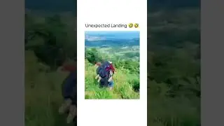 unexpected Landing  🤣🤣 #shorts #paragliding