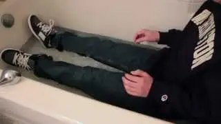 Quick Soak in the Bathtub Fully Clothed