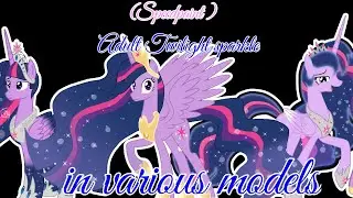 (MLP)  Speedpaint  Adult Twilight sparkle in various models