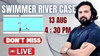 Motion in Two Dimensions Swimmer river case