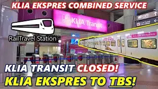 KLIA EKSPRES TRAIN TO TBS?! 🇲🇾🚆 KLIA Ekspres Combined Service KL Sentral→Bandar Tasik Selatan