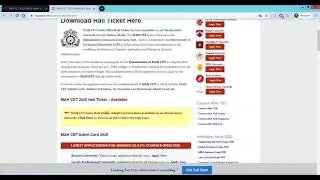MAH CET 2020 Admit Card (Released) - Check Here How to Download
