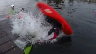 Splitwheel into Back Dek roll - Flatwater kayak freestyle