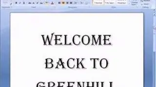 Working With Fonts and the Ribbon of MS Word 2007