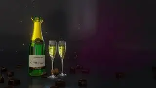 Футаж — Открытка для поздравлений 1 (новогодний фон)
