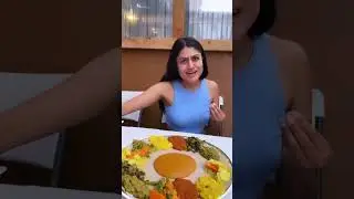 Trying Out Ethiopian Food #shorts