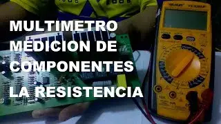 como hacer testeo a resistencia con multimetro digital muy facil