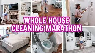 WHOLE HOUSE EXTREME CLEANING MARATHON | HOURS OF CLEANING MOTIVATION! | CLEANING ROUTINE