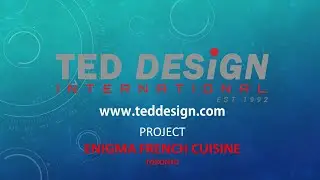 Interior design project - Enigma French Cuisine