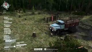 Spintires: MudRunner (2K 60 FPS) - Logging! Stupidly crane load "Meshchera" Walkthrough #3