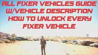 Cyberpunk 2077 All Side Jobs Vehicles Guide With Vehicle Descriptions!