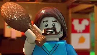 Steve's Lava Chicken (Lego Music Video)
