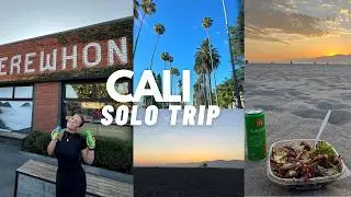 my first solo trip to California