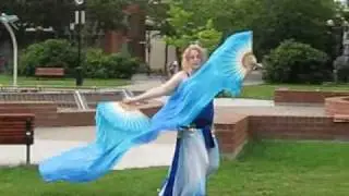 Bellydance by Valy : Pure Love (Arash Feat. Helena)  with fan veil & lyrics