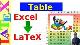 Convert Excel Data to Latex table using LyX (LaTeX Tips/Solution- 42)