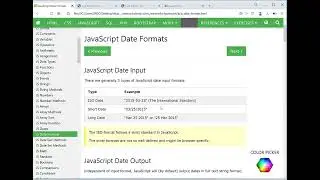 Dates in JavaScript
