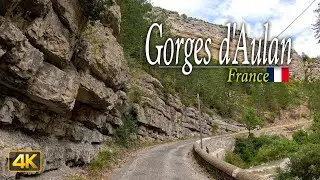 Driving through the Gorges d'Aulan in the mountains of Southeastern France 🇫🇷