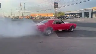 Camaro burnout