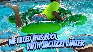 How Many Hot Tubs Does It Take To Warm Our Pool?!?!