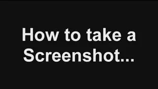 How to take a screenshot