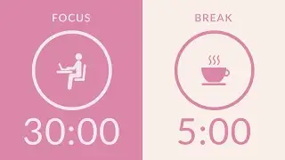 30/5 Pomodoro Timer | No Music | 4-Hour Study With Me for Deep Focus 🍅