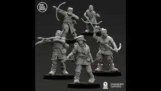 Vampiric Undead Archers by One Page Rules with Green Stuff World 3D Resin Review