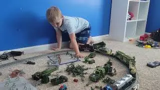 Military soldiers setup w my son @lifeofmatthew