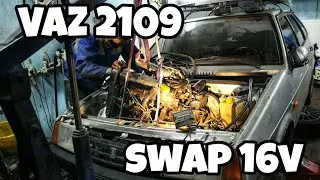 Свап 16v мотора ВАЗ 2109