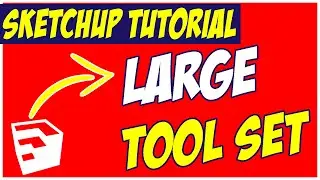02 Command Functions on the Large Toolbar Set - Sketchup Tutorial House